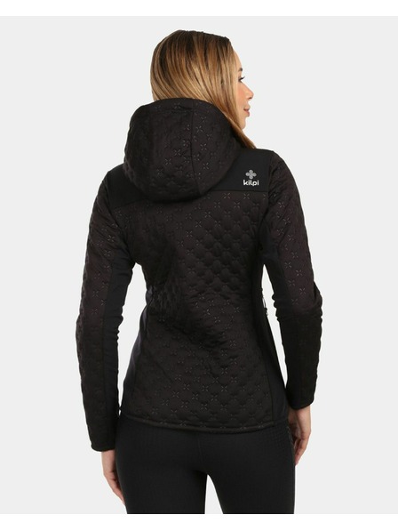 Kilpi Ženska topla flis jopica s kapuco Kilpi NEVIA-W Črna
