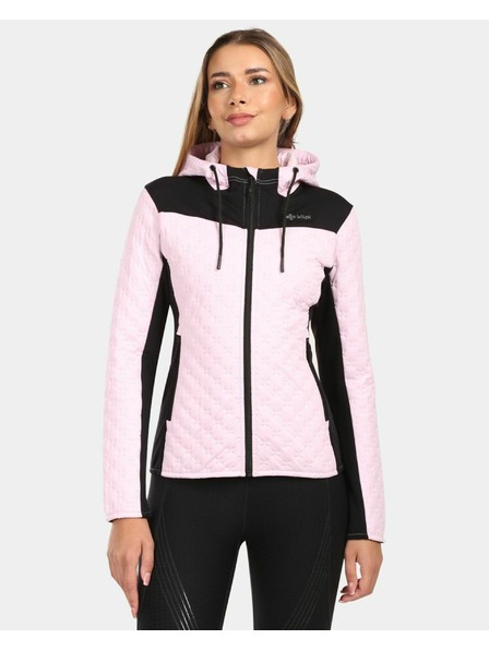 Kilpi Ženska topla flis jopica s kapuco Kilpi NEVIA-W Svetlo roza