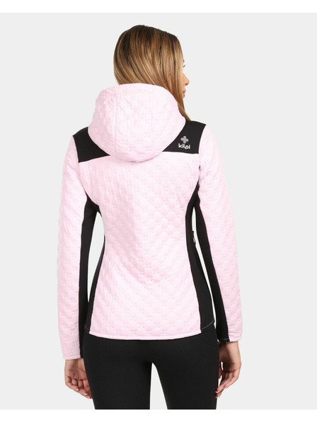 Kilpi Ženska topla flis jopica s kapuco Kilpi NEVIA-W Svetlo roza