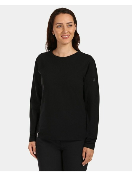 Kilpi Ženska bombažna majica z dolgimi rokavi Kilpi PROMOX-W Črna