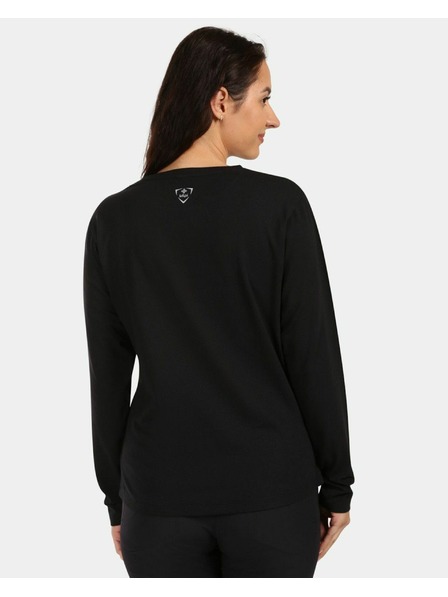 Kilpi Ženska bombažna majica z dolgimi rokavi Kilpi PROMOX-W Črna
