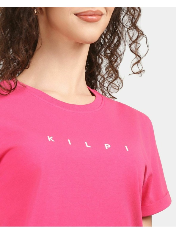 Kilpi Ženska bombažna majica s kratkimi rokavi Kilpi PROLIX-W Rožnata