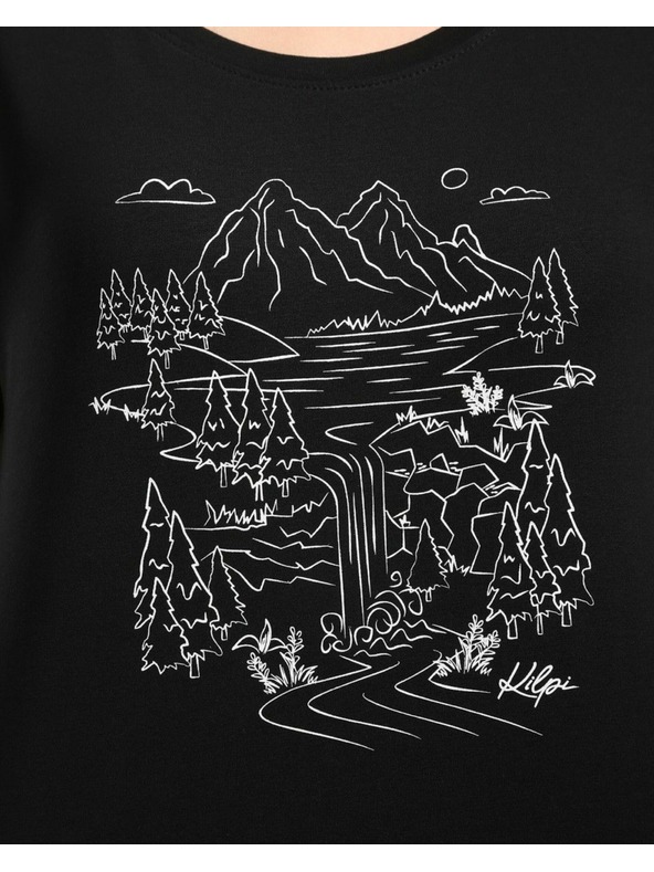 Kilpi Ženska bombažna majica Kilpi ROANE-W Black