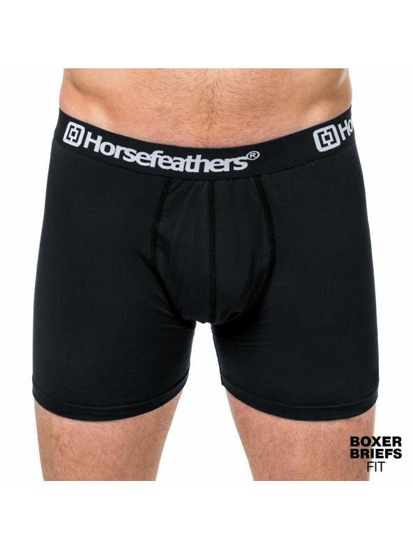 Horsefeathers Boksarice Dynasty Long 3Pack - črna