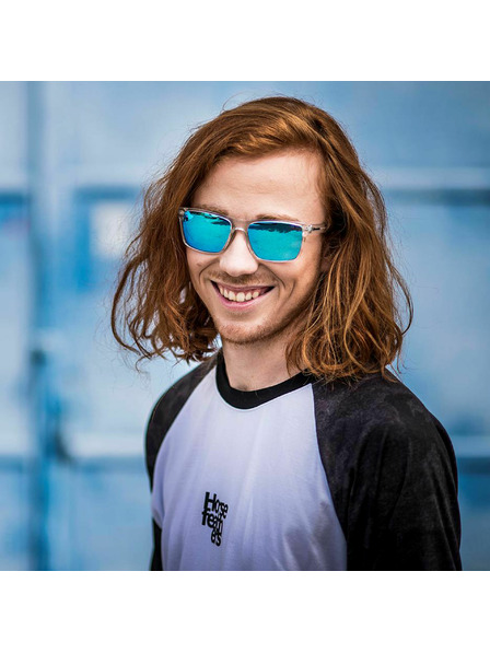 Horsefeathers Sončna očala Merlin - kristal/modro zrcalna