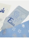 Marks & Spencer Nogavice Disney Frozen™ z visokim deležem bombaža, komplet 3 parov (6 malo – 3½ veliko) Marks & Spencer večbarvna