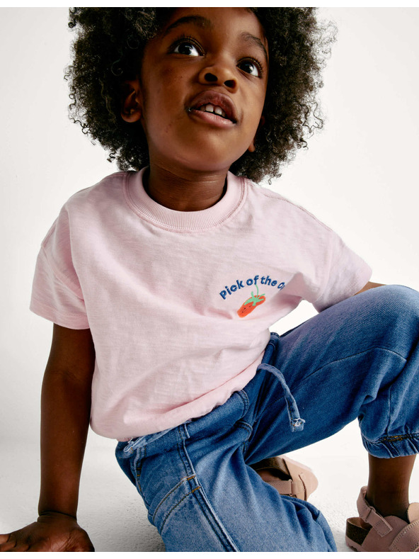 Marks & Spencer Cargo kavbojke z manšetami (2–8 let) Marks & Spencer mornarsko modra