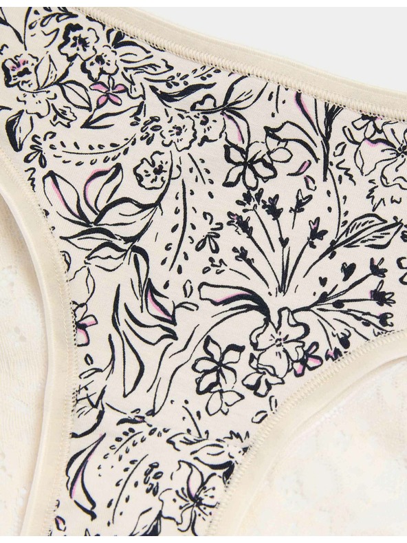 Marks & Spencer Brazilske spodnje hlačke s potiskom in visokim deležem bombaža Marks & Spencer zelena