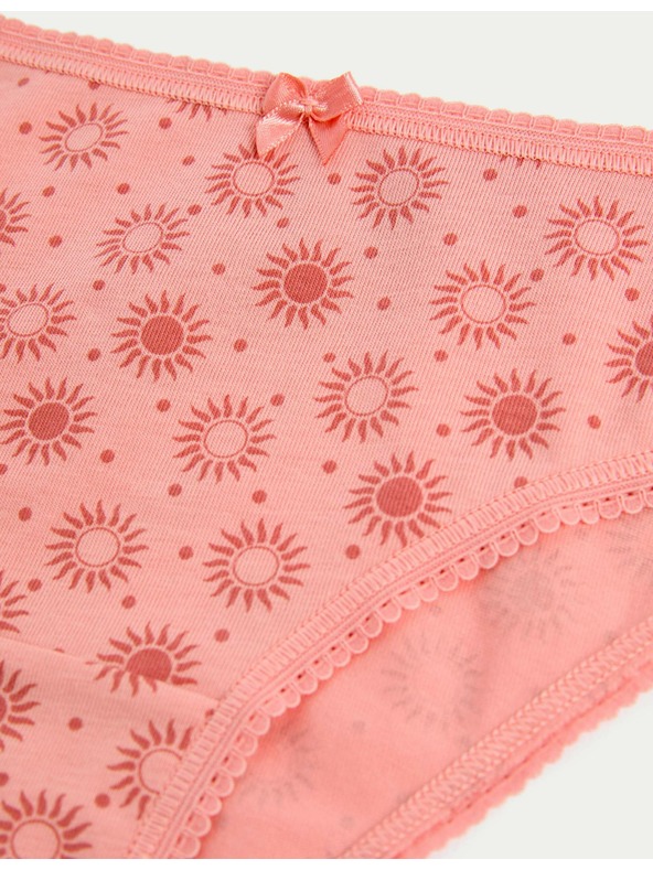 Marks & Spencer Brazilske spodnje hlačke z visokim deležem bombaža in materialom Lycra™, 5 kosov Marks & Spencer oranžna