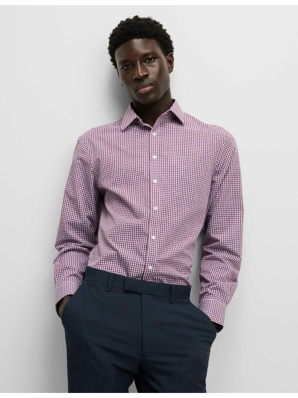 Marks & Spencer Kariraste srajce normalnega kroja za enostavno likanje, 2 kosa Marks & Spencer rdeča