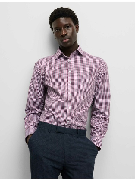 Marks & Spencer Kariraste srajce normalnega kroja za enostavno likanje, 2 kosa Marks & Spencer rdeča