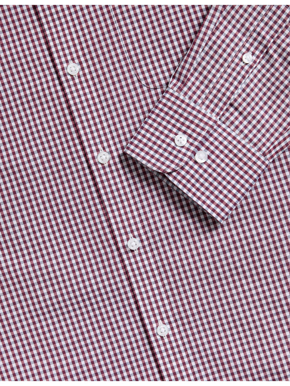 Marks & Spencer Kariraste srajce normalnega kroja za enostavno likanje, 2 kosa Marks & Spencer rdeča