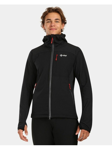 Kilpi Moška flis jopica s kapuco Kilpi FRENI-M Črna