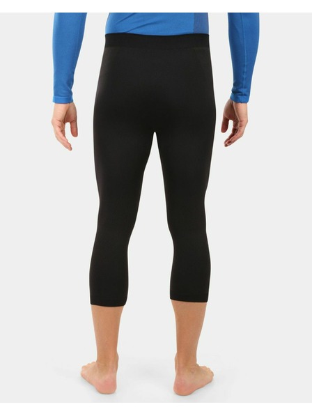 Kilpi Moške brezšivne 3/4 termo hlače Kilpi NIELO-M Črna