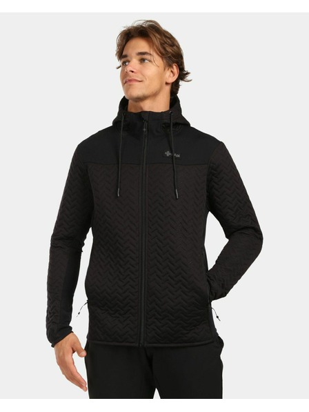 Kilpi Moška podložena flis jopica s kapuco Kilpi NEVIA-M Črna