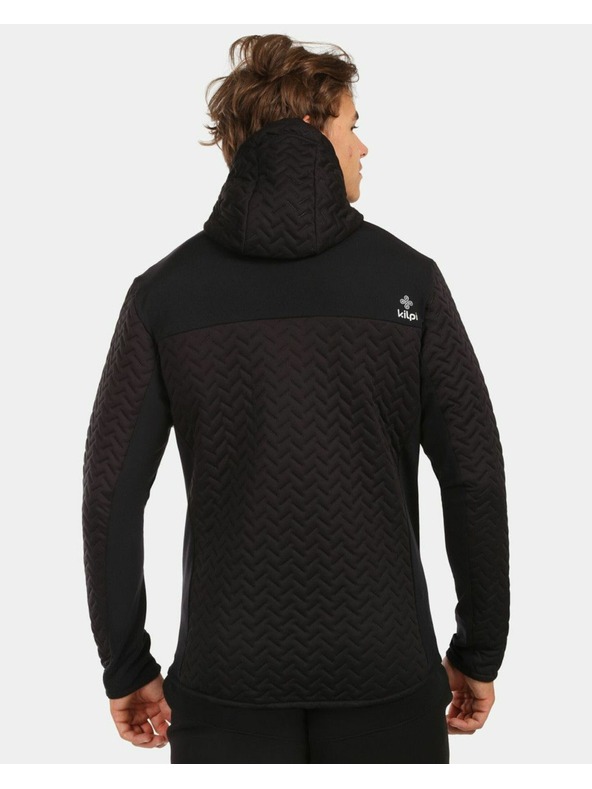 Kilpi Moška podložena flis jopica s kapuco Kilpi NEVIA-M Črna