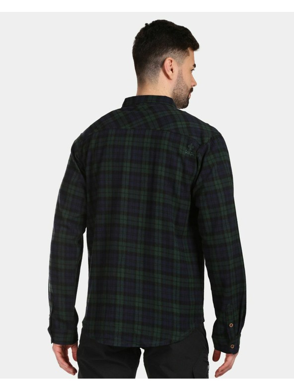 Kilpi Moška športna flanelasta srajca Kilpi FLANNY-M Temno zelena