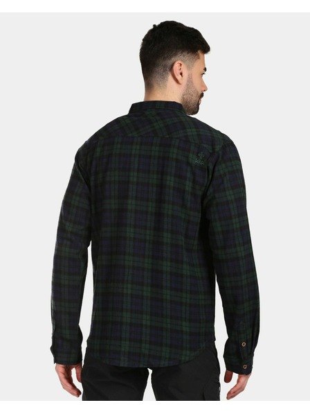 Kilpi Moška športna flanelasta srajca Kilpi FLANNY-M Temno zelena