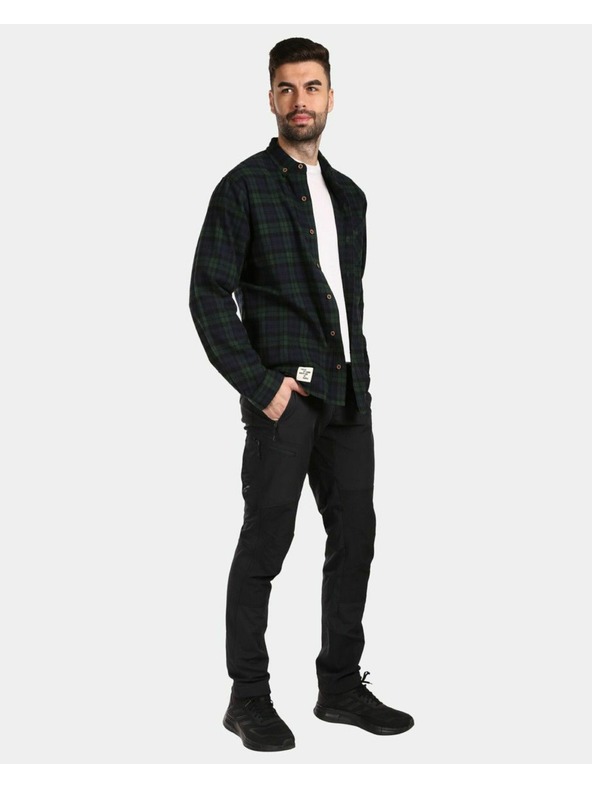 Kilpi Moška športna flanelasta srajca Kilpi FLANNY-M Temno zelena