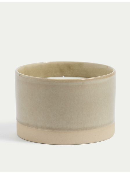 Marks & Spencer Sveča Slow Morning s 3 stenami Marks & Spencer bež