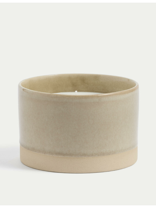 Marks & Spencer Sveča Slow Morning s 3 stenami Marks & Spencer bež