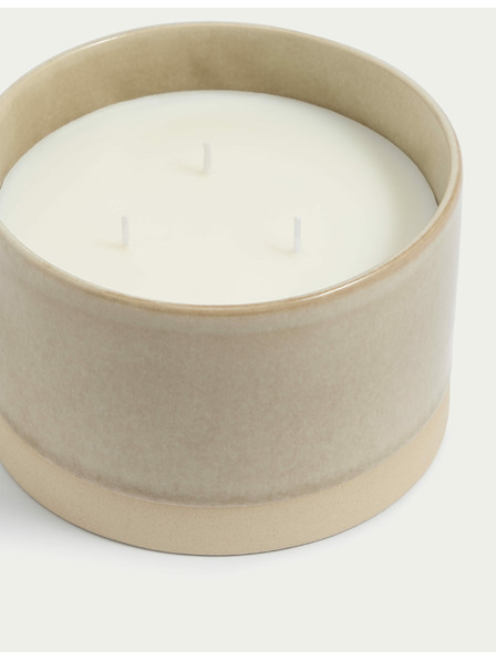 Marks & Spencer Sveča Slow Morning s 3 stenami Marks & Spencer bež