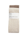 Marks & Spencer Komplet 2 pletenih najlonk s pletenino in visokim deležem bombaže (2–14 let) Marks & Spencer smetanova