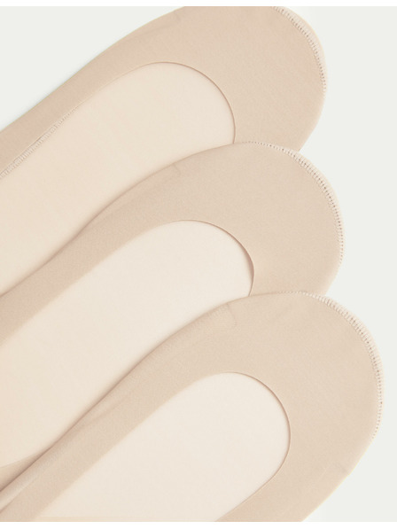 Marks & Spencer 3 x nizke nogavice Marks & Spencer bež