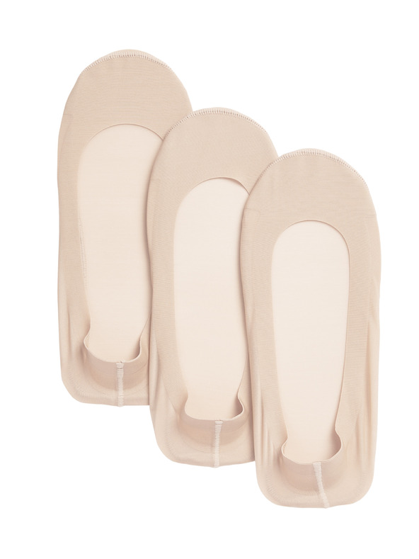 Marks & Spencer 3 x nizke nogavice Marks & Spencer bež