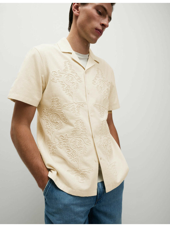 Marks & Spencer Srajca z visokim deležem bombaže Marks & Spencer smetanova