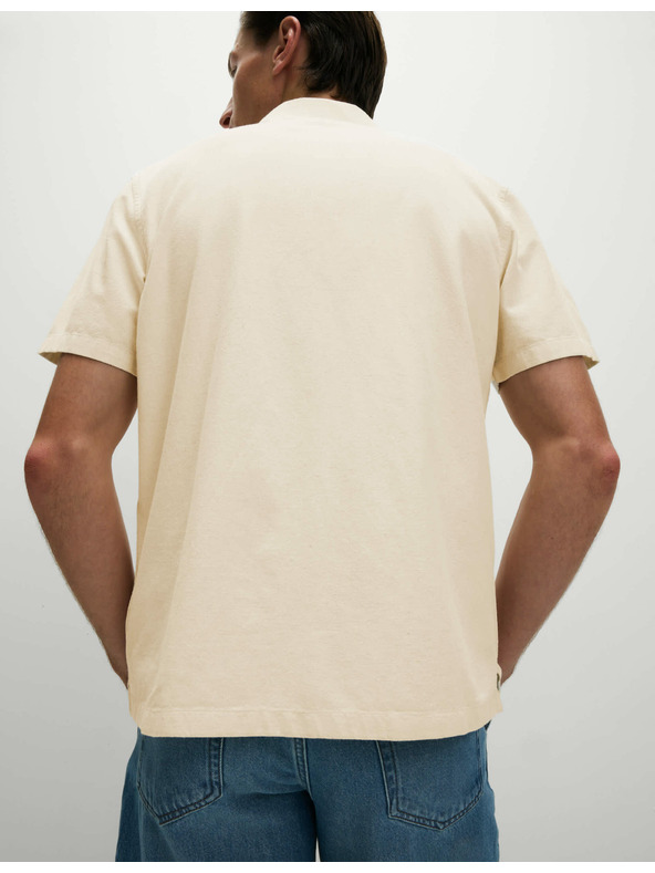 Marks & Spencer Srajca z visokim deležem bombaže Marks & Spencer smetanova