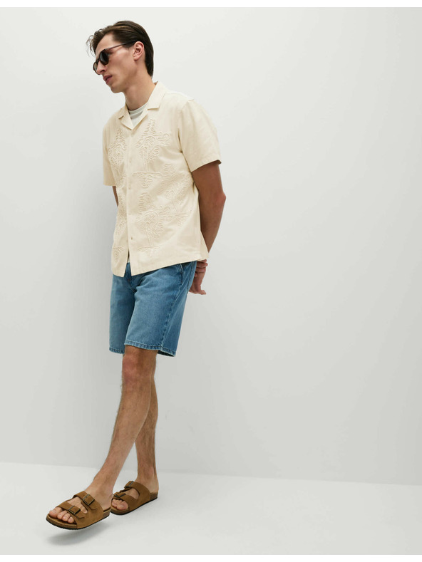 Marks & Spencer Srajca z visokim deležem bombaže Marks & Spencer smetanova