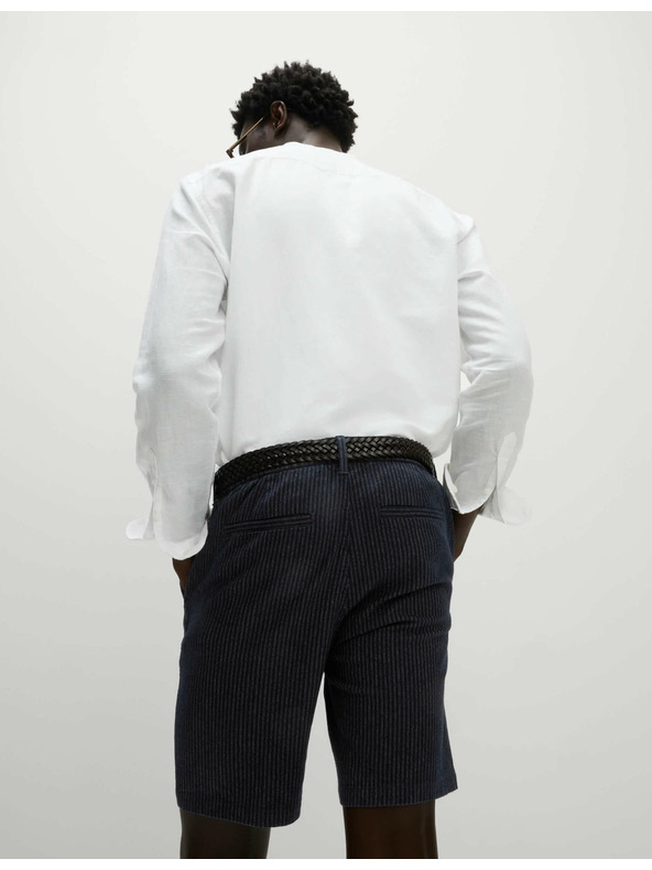 Marks & Spencer Chino kratke hlače z delno elastičnim pasom Marks & Spencer mornarsko modra