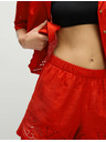 Marks & Spencer Plaže kratke hlače iz čiste bombaže z izrezom Marks & Spencer rdeča