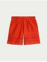 Marks & Spencer Plaže kratke hlače iz čiste bombaže z izrezom Marks & Spencer rdeča