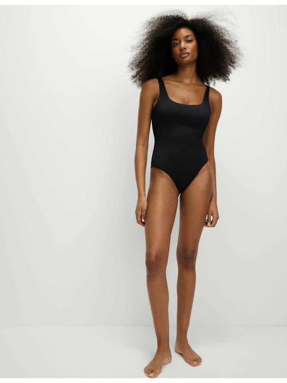 Marks & Spencer Teksturirane kopalke z ovalnim izrezom Marks & Spencer črna