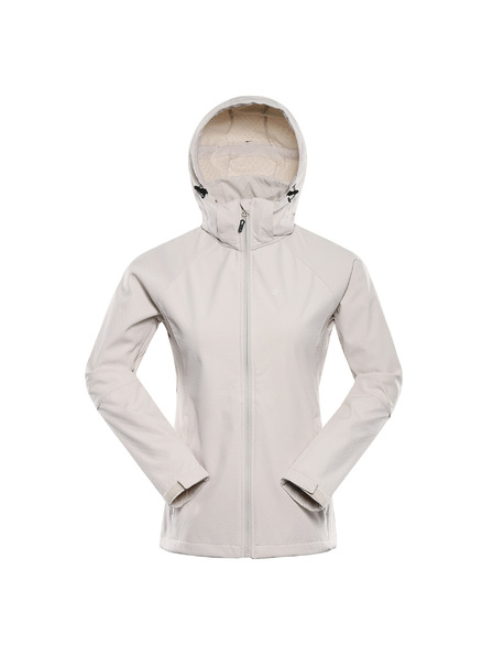 ALPINE PRO Ženska softshell jakna z DWR obdelavo ALPINE PRO HOORA moonbeam