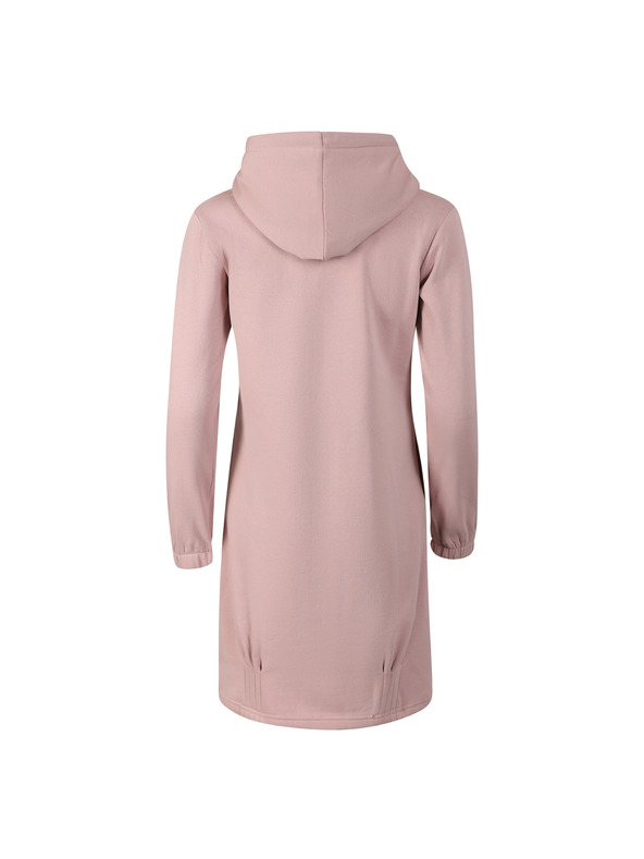 ALPINE PRO Ženske bombažne obleke ALPINE PRO LORRA pale mauve