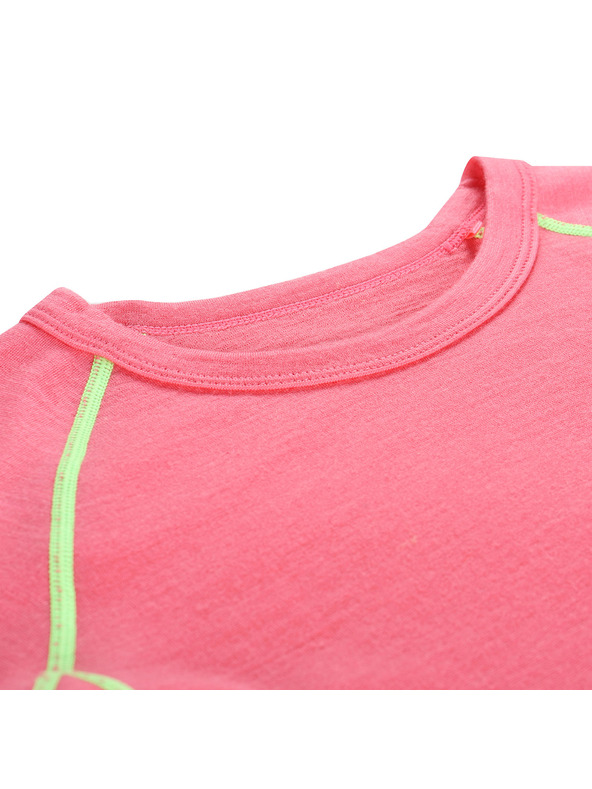 ALPINE PRO Otroška majica iz merino volne ALPINE PRO MERENO camellia rose