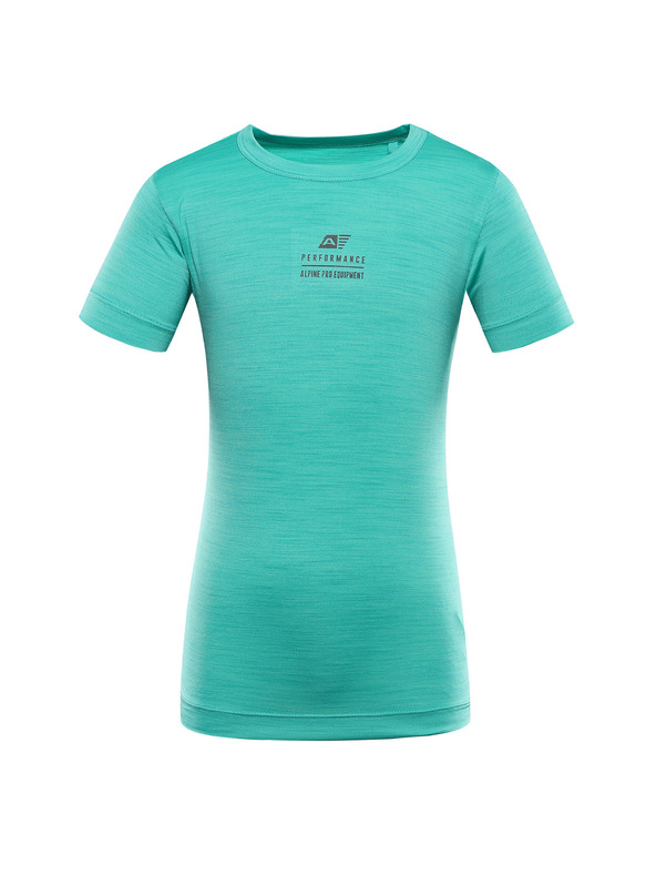 ALPINE PRO Otroška hitrosušeča majica ALPINE PRO BASIKO pastel perf green