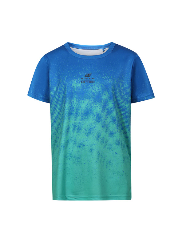 ALPINE PRO Otroška hitrosušeča majica ALPINE PRO RIFO electric blue lemonade