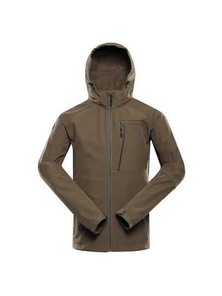 ALPINE PRO Moška softshell jakna z membrano ALPINE PRO HOOR stone gray