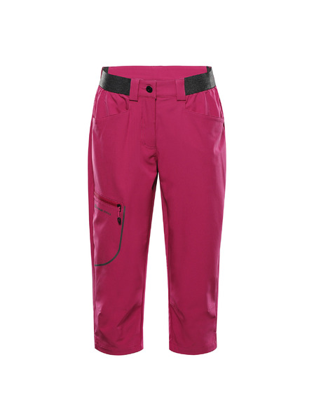 ALPINE PRO Ženske softshell capri hlače ALPINE PRO WEDERA 2 fuchsia red