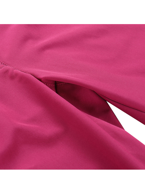 ALPINE PRO Ženske softshell capri hlače ALPINE PRO WEDERA 2 fuchsia red