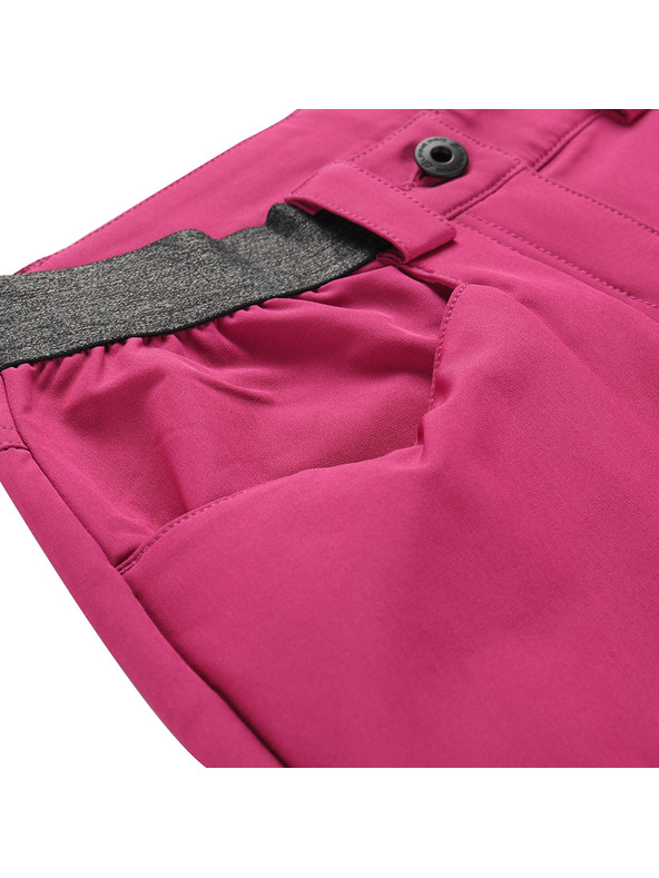 ALPINE PRO Ženske softshell capri hlače ALPINE PRO WEDERA 2 fuchsia red