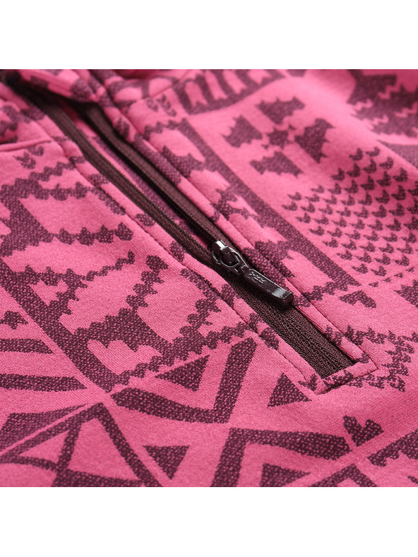 ALPINE PRO Žensko funkcionalno perilo - majica ALPINE PRO SEAMA fuchsia fedora