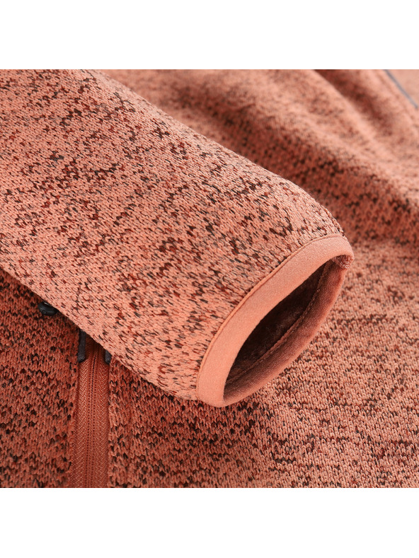 ALPINE PRO Ženska topla jopica z zadrgo ALPINE PRO ZEGA 2 tawny orange