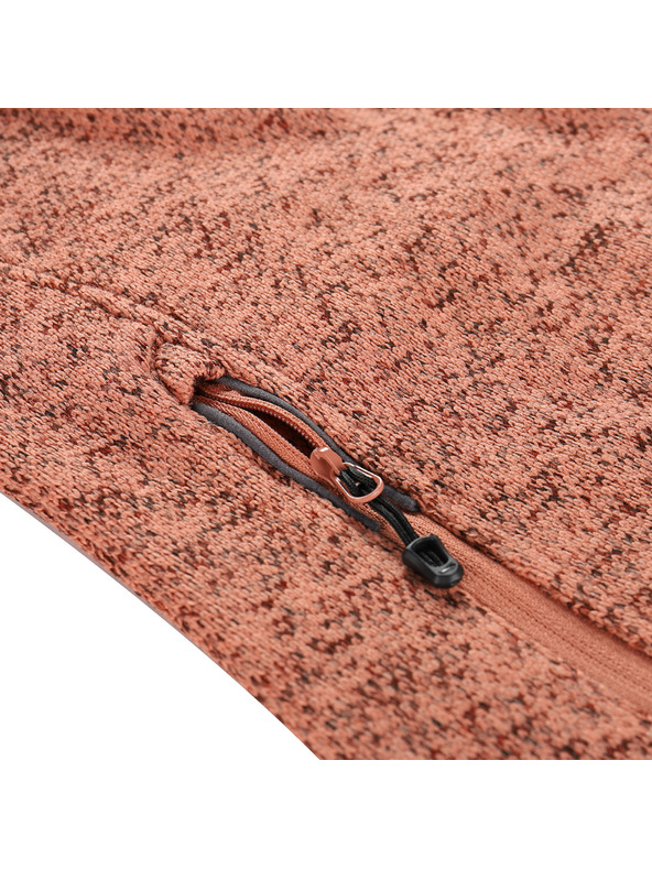 ALPINE PRO Ženska topla jopica z zadrgo ALPINE PRO ZEGA 2 tawny orange