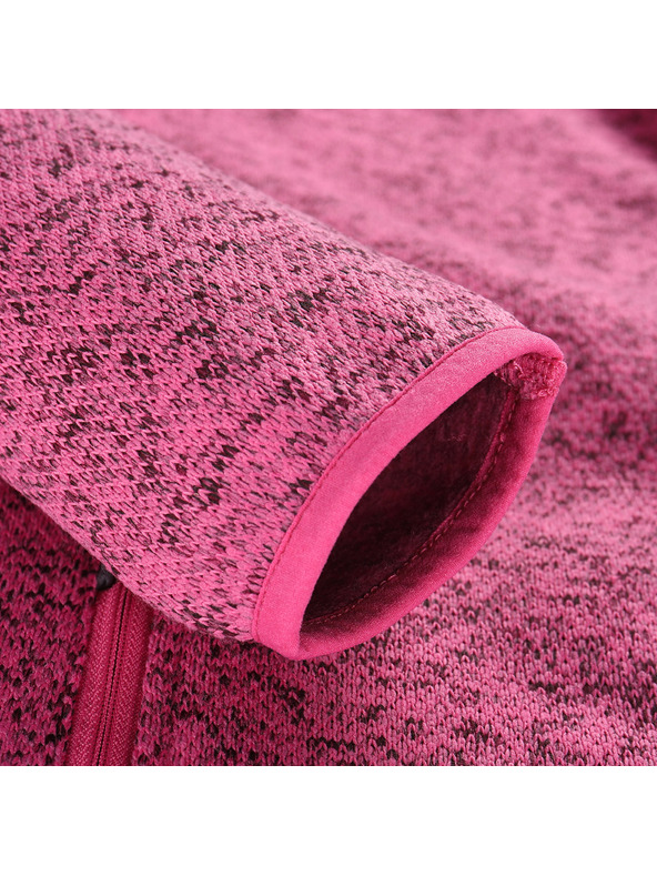 ALPINE PRO Ženska topla jopica z zadrgo ALPINE PRO ZEGA 2 fuchsia fedora