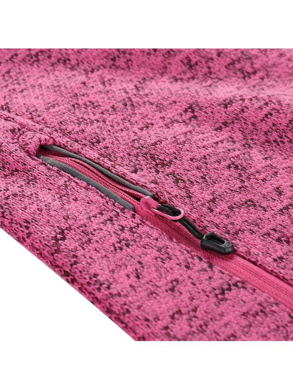 ALPINE PRO Ženska topla jopica z zadrgo ALPINE PRO ZEGA 2 fuchsia fedora